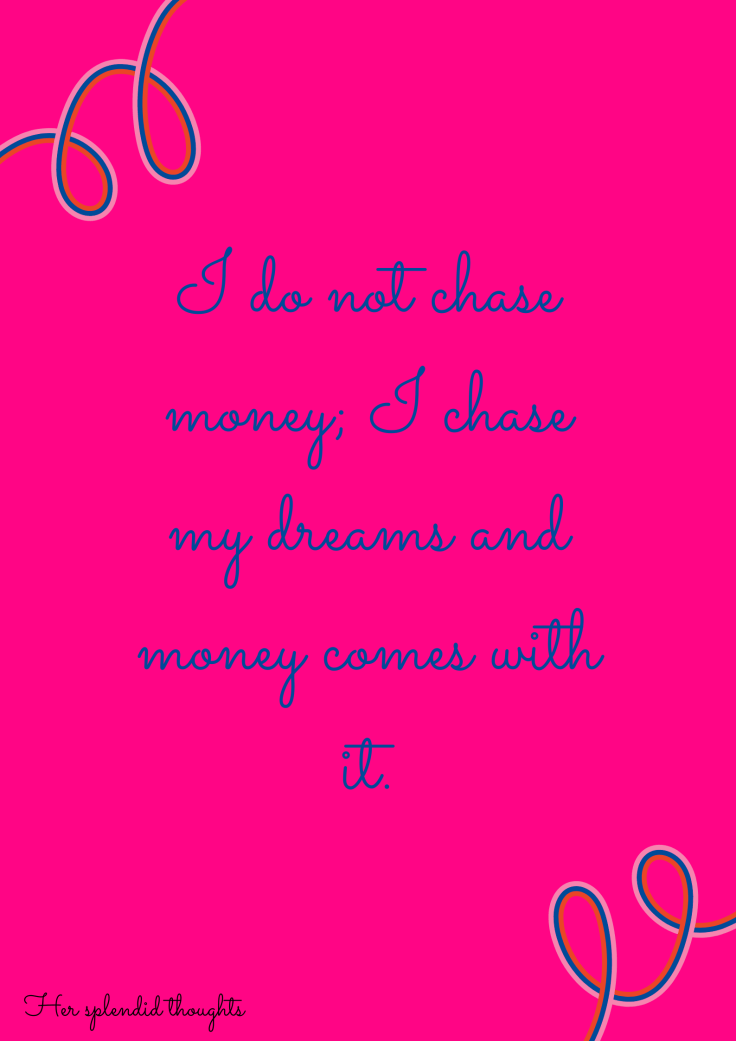 Do not let money&nbsp;rule!