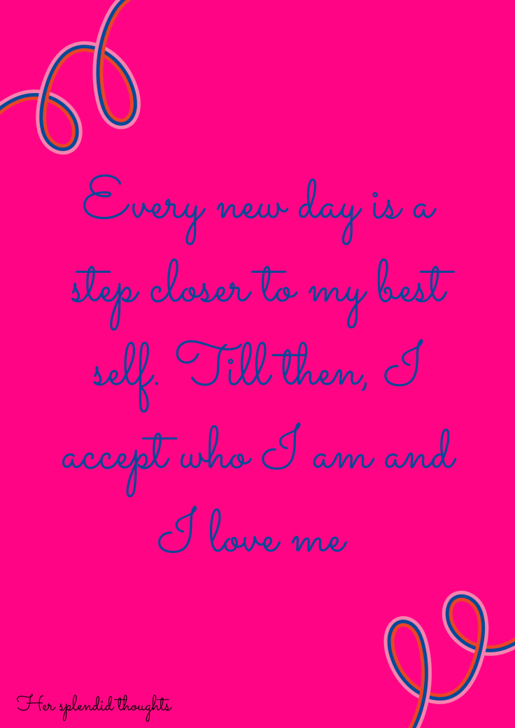 A step closer to being my&nbsp;best